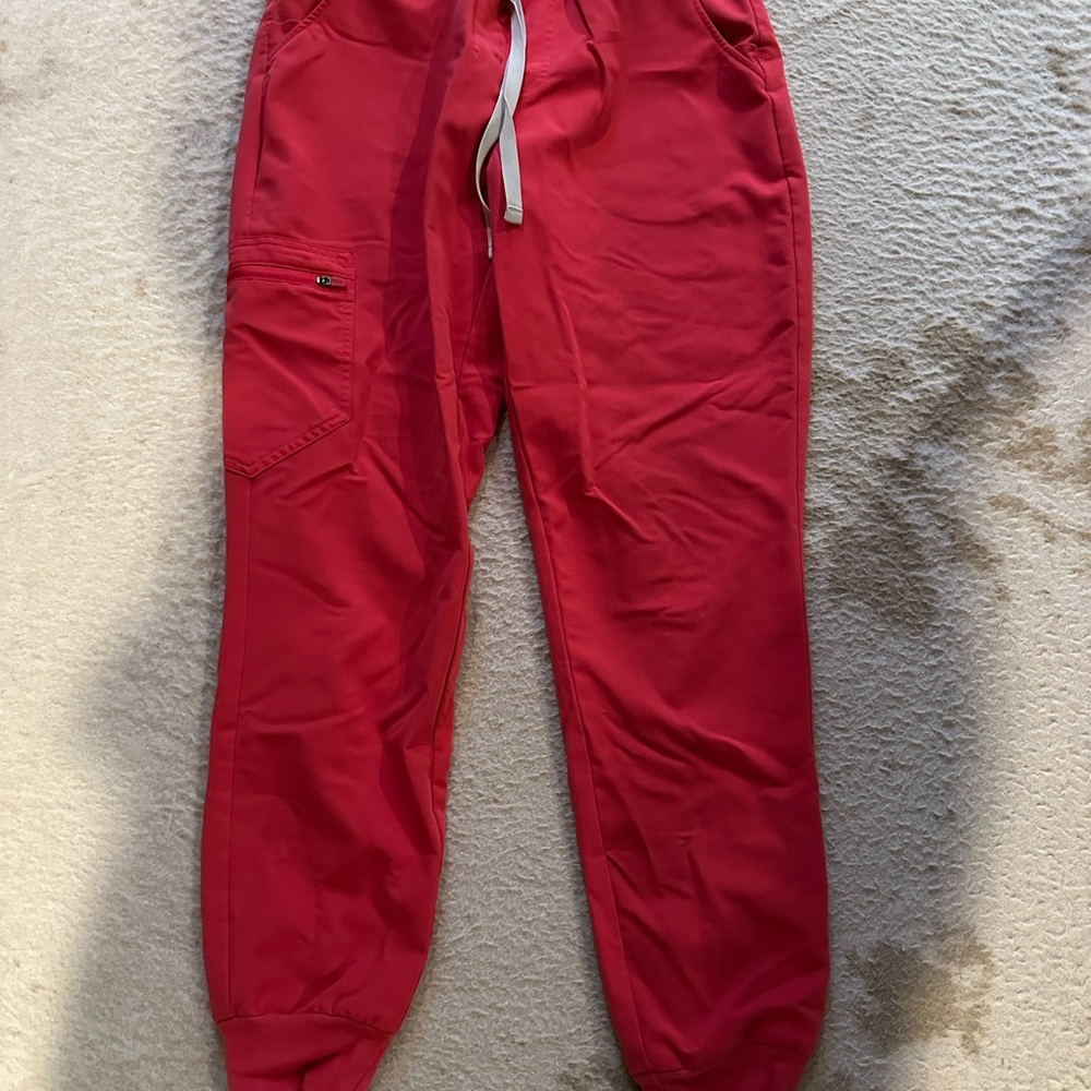 FIGS Women's Red Jogger Scrub Pants